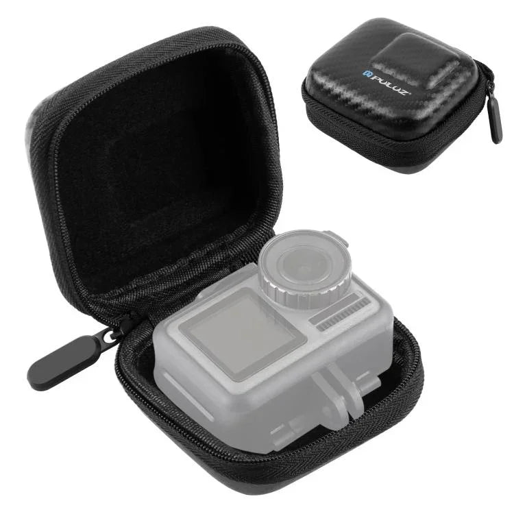 กระเป๋าเก็บของพกพาคาร์บอนไฟเบอร์ขนาดเล็ก PULUZ สำหรับ DJI OSMO Action