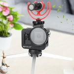 กรงป้องกันอลูมิเนียม CNC พร้อมกรอบประกันและเลนส์ UV 52 มม. สำหรับ GoPro HERO8 Black, สำหรับ HERO8 Black พร้อมกรอบ