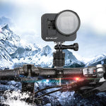 กรงป้องกันอลูมิเนียม CNC พร้อมกรอบประกันและเลนส์ UV 52 มม. สำหรับ GoPro HERO8 Black, สำหรับ HERO8 Black พร้อมกรอบ