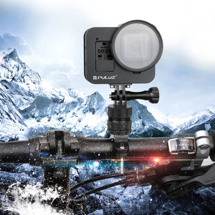 กรงป้องกันอลูมิเนียม CNC พร้อมกรอบประกันและเลนส์ UV 52 มม. สำหรับ GoPro HERO8 Black, สำหรับ HERO8 Black พร้อมกรอบ