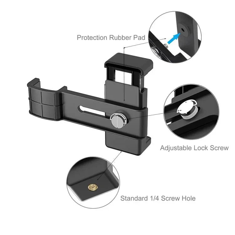 PULUZ ที่หนีบโทรศัพท์ขนาด 1/4 นิ้ว สำหรับ DJI OSMO Pocket / Pocket 2, ที่หนีบ