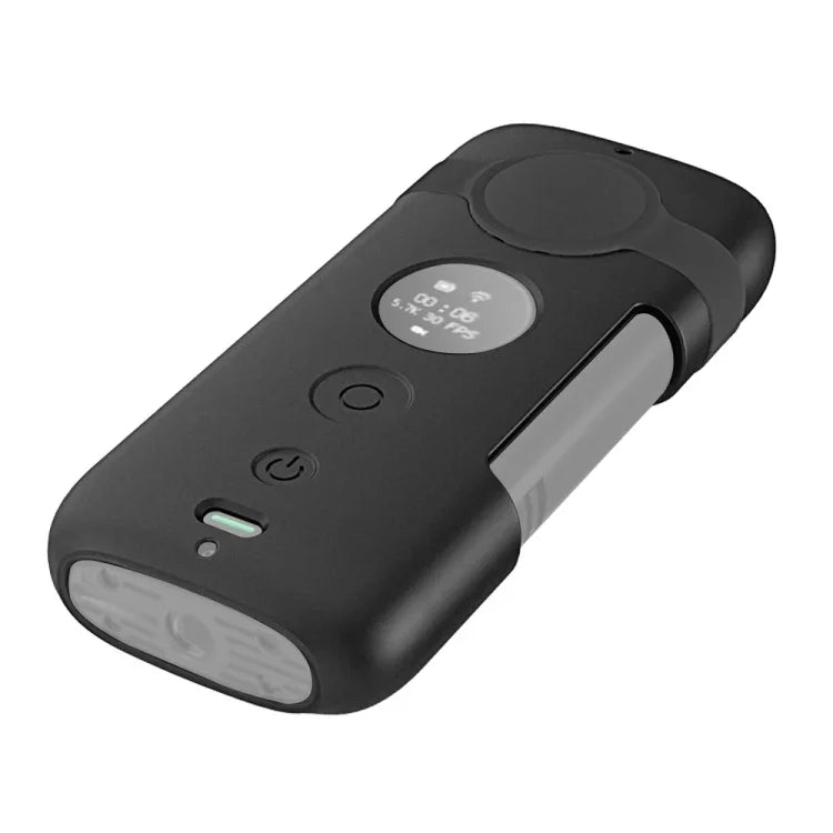 PULUZ เคสซิลิโคนป้องกันพร้อมฝาปิดเลนส์สำหรับ Insta360 ONE X, สำหรับ Insta360 ONE X(สีดำ), สำหรับ Insta360 ONE X(สีแดง)