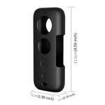 PULUZ เคสซิลิโคนป้องกันพร้อมฝาปิดเลนส์สำหรับ Insta360 ONE X, สำหรับ Insta360 ONE X(สีดำ), สำหรับ Insta360 ONE X(สีแดง)