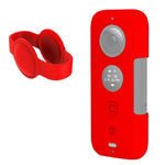 PULUZ เคสซิลิโคนป้องกันพร้อมฝาปิดเลนส์สำหรับ Insta360 ONE X, สำหรับ Insta360 ONE X(สีดำ), สำหรับ Insta360 ONE X(สีแดง)