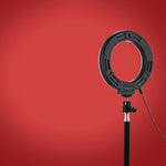 ไฟวงแหวน LED RGBW ปรับความสว่างได้ PULUZ 4.7 นิ้ว 12 ซม. USB 10 โหมด 8 สี สำหรับถ่ายวิดีโอ Vlogging พร้อมขาตั้งกล้องหัวบอล, 4.7 นิ้ว RGBW