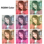 ไฟวงแหวน LED RGBW ปรับความสว่างได้ PULUZ 6.2 นิ้ว 16 ซม. USB 10 โหมด 8 สี สำหรับถ่ายวิดีโอ Vlogging พร้อมขาตั้งกล้องหัวบอล, 6.2 นิ้ว RGBW