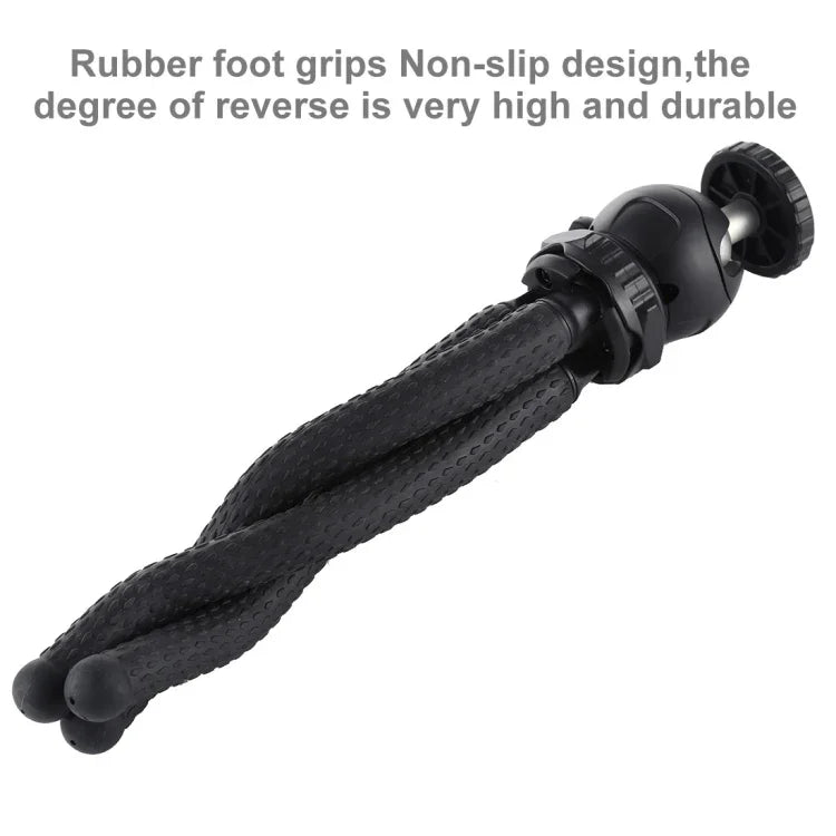 ขาตั้งกล้องขนาดเล็ก PULUZ Mini Octopus แบบยืดหยุ่นพร้อมหัวบอลสำหรับกล้อง SLR, GoPro, โทรศัพท์มือถือ, ขนาด: 25cmx4.5cm, ขาตั้ง 25 ซม.