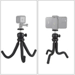ขาตั้งกล้องขนาดเล็ก PULUZ Mini Octopus แบบยืดหยุ่นพร้อมหัวบอลสำหรับกล้อง SLR, GoPro, โทรศัพท์มือถือ, ขนาด: 25cmx4.5cm, ขาตั้ง 25 ซม.