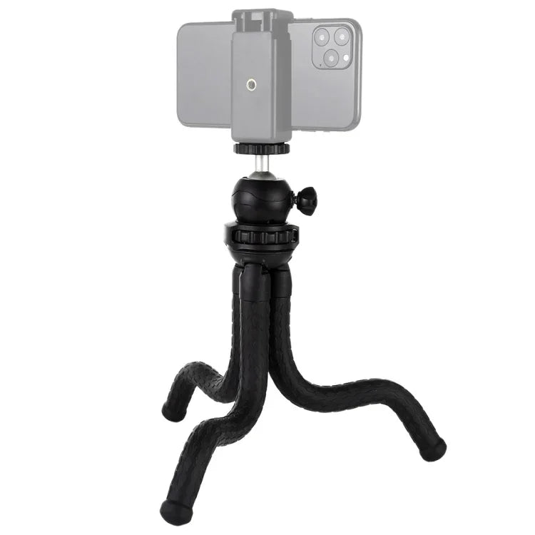 PULUZ Mini Octopus Flexible Tripod Holder with Ball Head for SLR Cameras, DJI, Insta360, GoPro and Other Action Cameras, Cellphone, Size:30cmx5cm, 30cm Tripod