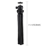 ขาตั้งกล้องขนาดเล็ก PULUZ Mini Octopus แบบยืดหยุ่นพร้อมหัวบอลสำหรับกล้อง SLR, GoPro, โทรศัพท์มือถือ, ขนาด:30cmx5cm, ขาตั้ง 30 ซม.
