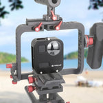 โครงป้องกันอลูมิเนียม CNC PULUZ สำหรับ GoPro Max, โครงอลูมิเนียม