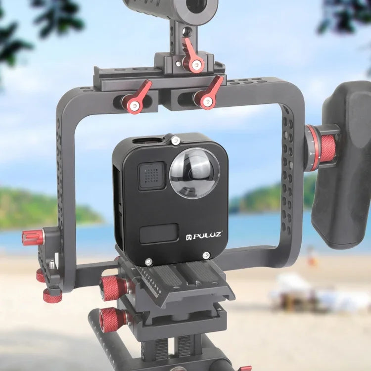โครงป้องกันอลูมิเนียม CNC PULUZ สำหรับ GoPro Max, โครงอลูมิเนียม