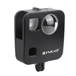 โครงป้องกันอลูมิเนียม CNC PULUZ สำหรับ GoPro Fusion พร้อมฐานยึดและฝาครอบเลนส์, สำหรับ GoPro Fusion