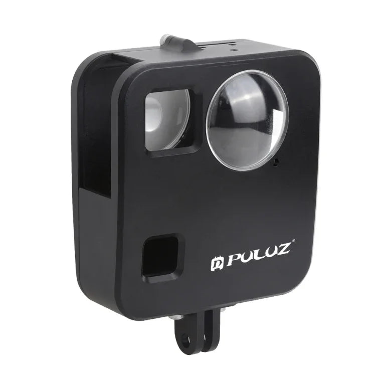 โครงป้องกันอลูมิเนียม CNC PULUZ สำหรับ GoPro Fusion พร้อมฐานยึดและฝาครอบเลนส์, สำหรับ GoPro Fusion