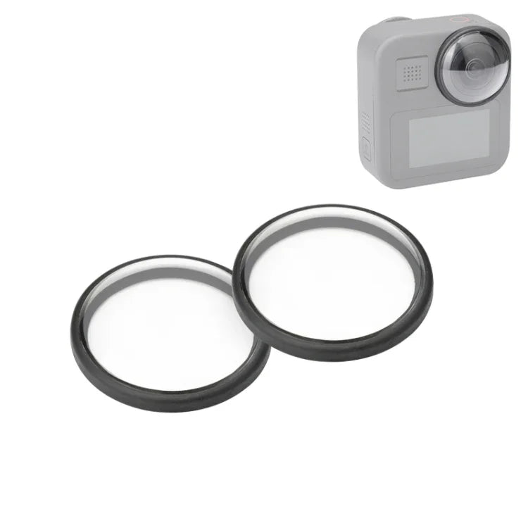 ฝาครอบเลนส์อะคริลิก PULUZ 2 ชิ้น สำหรับ GoPro Max, ฝาครอบเลนส์
