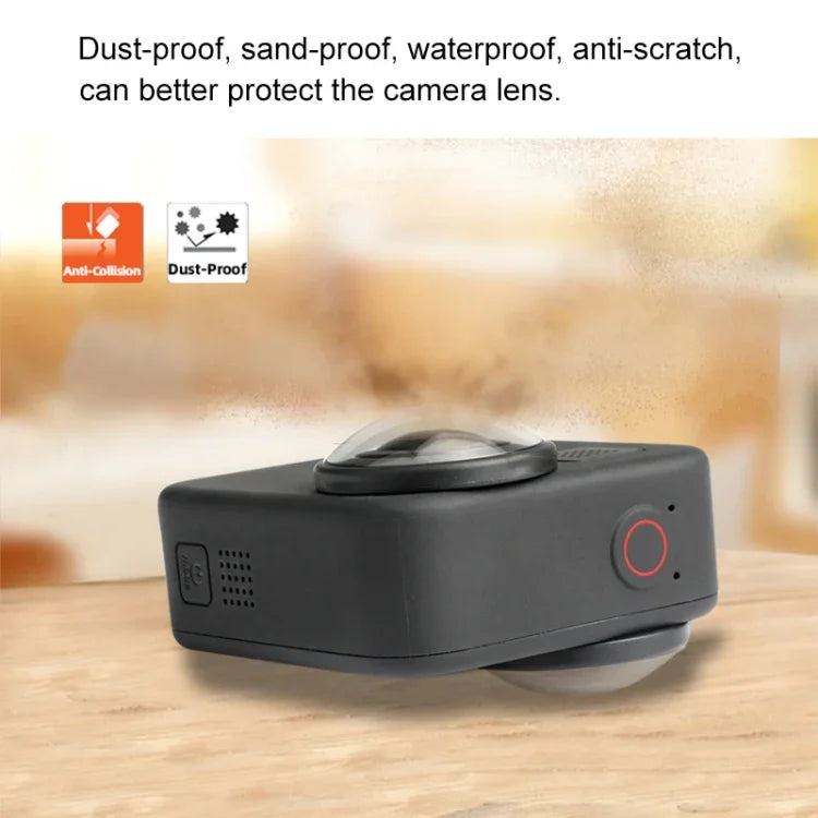 ฝาครอบเลนส์อะคริลิก PULUZ 2 ชิ้น สำหรับ GoPro Max, ฝาครอบเลนส์