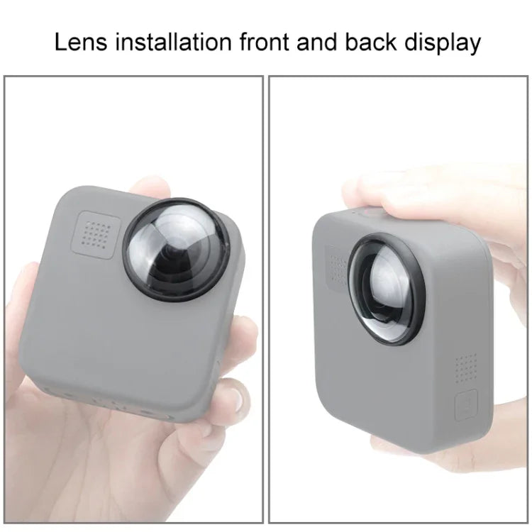 ฝาครอบเลนส์อะคริลิก PULUZ 2 ชิ้น สำหรับ GoPro Max, ฝาครอบเลนส์
