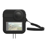 เคสฝาครอบเลนส์คู่ PULUZ สำหรับ GoPro Max + เคสซิลิโคนป้องกันตัวเครื่อง, เคสซิลิโคน