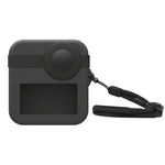 เคสฝาครอบเลนส์คู่ PULUZ สำหรับ GoPro Max + เคสซิลิโคนป้องกันตัวเครื่อง, เคสซิลิโคน