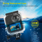 เคสกันน้ำลึก 45 เมตร PULUZ สำหรับ GoPro MAX พร้อมตัวยึดพื้นฐานและสกรู, เคสกันน้ำ