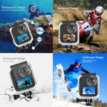 เคสกันน้ำลึก 45 เมตร PULUZ สำหรับ GoPro MAX พร้อมตัวยึดพื้นฐานและสกรู, เคสกันน้ำ