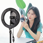 PULUZ ไฟวงแหวน LED โค้ง 7.9 นิ้ว 20 ซม. USB RGB ปรับความสว่างได้ สีไฟสองโทน พร้อมที่หนีบโทรศัพท์ สำหรับถ่ายวิดีโอเซลฟี่และวล็อก