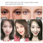 PULUZ ไฟวงแหวน LED โค้ง 7.9 นิ้ว 20 ซม. USB RGB ปรับความสว่างได้ สีไฟสองโทน พร้อมที่หนีบโทรศัพท์ สำหรับถ่ายวิดีโอเซลฟี่และวล็อก