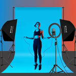 ชุดถ่ายภาพ PULUZ Softbox สตูดิโอ 50x70 ซม. + ขาตั้งกล้อง 2 ม. + หลอดไฟ LED 220V E27 30W 5700K แสงขาว, หลอดไฟเดี่ยว EU Plug, หลอดไฟเดี่ยว US Plug
