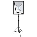 ชุดถ่ายภาพ PULUZ Softbox สตูดิโอ 50x70 ซม. + ขาตั้งกล้อง 2 ม. + หลอดไฟ LED 220V E27 20W 5700K แสงขาว 4 หลอด, 4 หลอด EU Plug, 4 หลอด US Plug