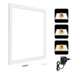 PULUZ 1000LM LED แผ่นไฟอะคริลิกไม่มีแสงเงาแบบไม่ลดแสง พร้อมสวิตช์ สำหรับกล่องสตูดิโอถ่ายภาพขนาด 40 ซม., ไฟ(US), ไฟ(UK), ไฟ(EU)