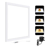 PULUZ 1000LM LED แผ่นไฟอะคริลิกไม่มีแสงเงาแบบไม่ลดแสง พร้อมสวิตช์ สำหรับกล่องสตูดิโอถ่ายภาพขนาด 40 ซม., ไฟ(US), ไฟ(UK), ไฟ(EU)
