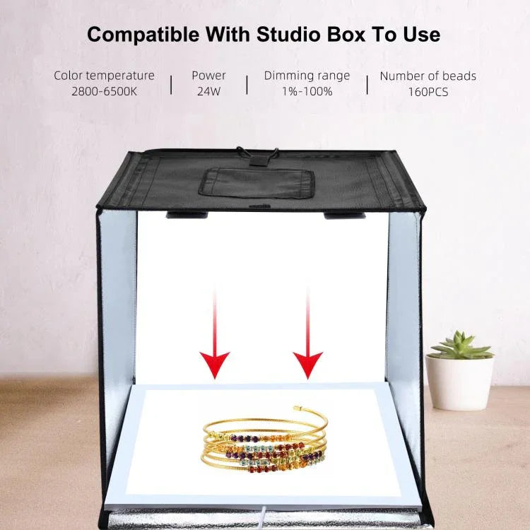PULUZ 1000LM LED แผ่นไฟอะคริลิกไม่มีแสงเงาแบบไม่ลดแสง พร้อมสวิตช์ สำหรับกล่องสตูดิโอถ่ายภาพขนาด 40 ซม., ไฟ(US), ไฟ(UK), ไฟ(EU)