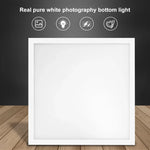 PULUZ 1000LM LED แผ่นไฟอะคริลิกไม่มีแสงเงาแบบไม่ลดแสง พร้อมสวิตช์ สำหรับกล่องสตูดิโอถ่ายภาพขนาด 40 ซม., ไฟ(US), ไฟ(UK), ไฟ(EU)