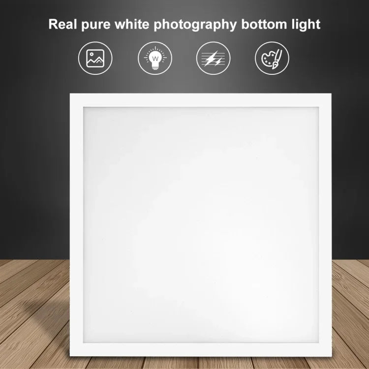 PULUZ 1000LM LED แผ่นไฟอะคริลิกไม่มีแสงเงาแบบไม่ลดแสง พร้อมสวิตช์ สำหรับกล่องสตูดิโอถ่ายภาพขนาด 40 ซม., ไฟ(US), ไฟ(UK), ไฟ(EU)