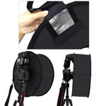 PULUZ Softbox แบบกลม 45 ซม. สำหรับแฟลช SpeedLite ถ่ายมาโครและภาพบุคคล แบบพับได้, 45 ซม. แบบกลม