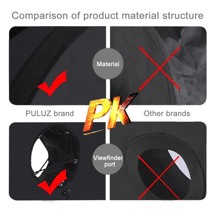 PULUZ Softbox แบบกลม 45 ซม. สำหรับแฟลช SpeedLite ถ่ายมาโครและภาพบุคคล แบบพับได้, 45 ซม. แบบกลม