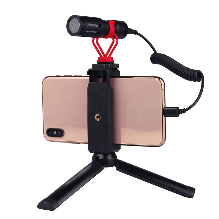 PULUZ สายอะแดปเตอร์ไมโครโฟน 3.5 มม. TRRS ตัวผู้เป็น 8 พิน ตัวผู้ สำหรับ iPhone ความยาวยืดได้ถึง 100 ซม.