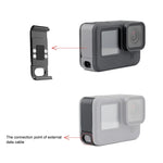 ฝาครอบพอร์ตแบตเตอรี่ด้านข้างโลหะ PULUZ สำหรับ GoPro HERO13 Black /12 Black /11 Black /10 Black /9 Black, ฝาครอบด้านข้างโลหะและพลาสติก
