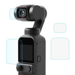 ฟิล์มกระจกนิรภัย 9H 2.5D HD ปกป้องเลนส์ + ฟิล์มหน้าจอสำหรับ DJI OSMO Pocket 2, สำหรับ DJI OSMO Pocket 2