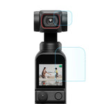 ฟิล์มกระจกนิรภัย 9H 2.5D HD ปกป้องเลนส์ + ฟิล์มหน้าจอสำหรับ DJI OSMO Pocket 2, สำหรับ DJI OSMO Pocket 2