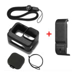 PULUZ เคสซิลิโคนกันกระแทกสำหรับ GoPro HERO12 Black /11 Black /10 Black /9 Black พร้อมฝาครอบพอร์ทด้านข้าง POM พร้อมสายรัดข้อมือและฝาปิดเลนส์, สำหรับเคสซิลิโคน GoPro HERO12 Black พร้อมฝาครอบด้านข้าง