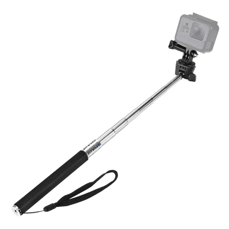 PULUZ ขาตั้งเซลฟี่แบบยืดได้สำหรับ GoPro, Insta360, DJI และกล้องแอคชั่นอื่นๆ ความยาว: 22.5-80 ซม., ความยาว: 22.5-100 ซม.