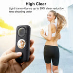 PULUZ ฝาครอบป้องกันเลนส์ PC สำหรับ Insta360 One X2, ฝาครอบเลนส์สำหรับ Insta360 ONE X2
