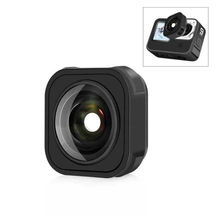 PULUZ เลนส์ม็อดมุมกว้าง Max สำหรับ GoPro Hero13 Black / Hero12 Black / Hero11 Black / HERO10 Black / HERO9 Black, สำหรับ GoPro Hero13 Black / Hero12 Black