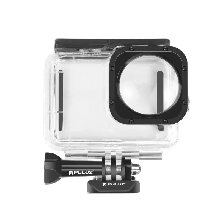PULUZ เคสกันน้ำลึก 40 เมตรพร้อมตะขอและฐานติดตั้งสกรูสำหรับ GoPro HERO12 Black /11 Black /11 Black Mini /10 Black /9 Black Max Lens Mod, สำหรับ GoPro Hero11 Black / HERO10 Black
