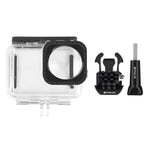 PULUZ เคสกันน้ำลึก 40 เมตรพร้อมตะขอและฐานติดตั้งสกรูสำหรับ GoPro HERO12 Black /11 Black /11 Black Mini /10 Black /9 Black Max Lens Mod, สำหรับ GoPro Hero11 Black / HERO10 Black