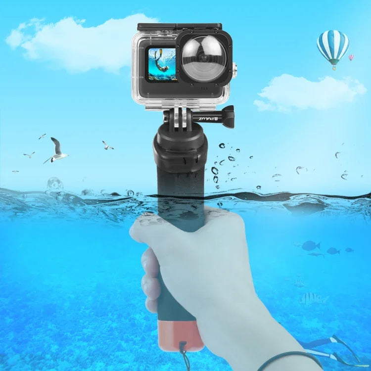 PULUZ ที่จับโฟมลอยน้ำพร้อมสายรัดและฐานปลดเร็วสำหรับ GoPro, Insta360, DJI และกล้องแอคชั่นอื่นๆ, ที่จับโฟมลอยน้ำ