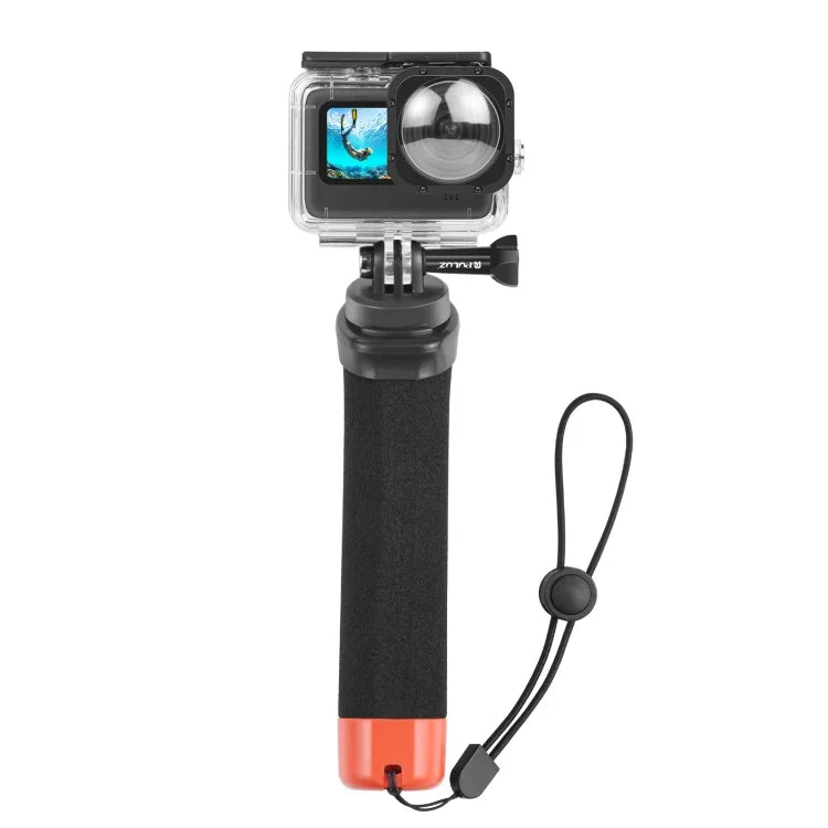 PULUZ ที่จับโฟมลอยน้ำพร้อมสายรัดและฐานปลดเร็วสำหรับ GoPro, Insta360, DJI และกล้องแอคชั่นอื่นๆ, ที่จับโฟมลอยน้ำ