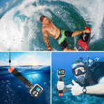 PULUZ ที่จับโฟมลอยน้ำพร้อมสายรัดและฐานปลดเร็วสำหรับ GoPro, Insta360, DJI และกล้องแอคชั่นอื่นๆ, ที่จับโฟมลอยน้ำ