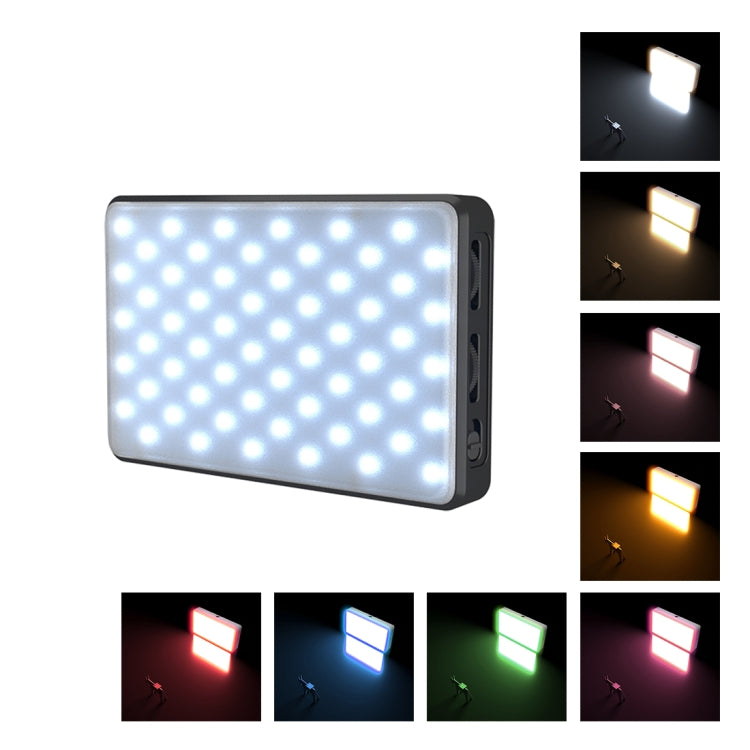 PULUZ ไฟ LED สำหรับถ่ายวิดีโอถ่ายทอดสด 2500K / 9000K 120 ดวง พร้อมฟิลเตอร์สี 6 สี ปรับได้